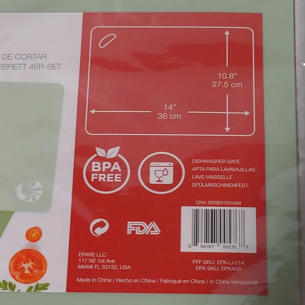 Eparé Cutting Board Set of 4 - NWT